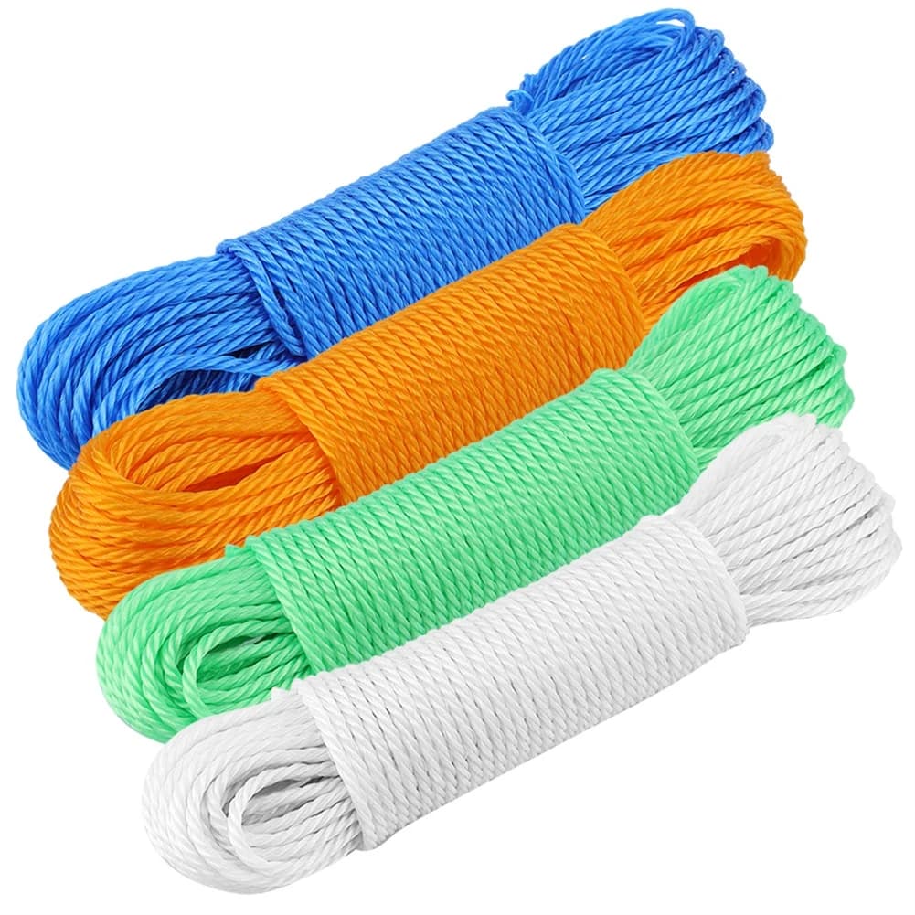20m Nylon Clothesline 20m Nylon Rope 20m Nylon Rope Lines Cord Clothesline Garden Camping Outdoors Nylon Clothesline Nylon Lines